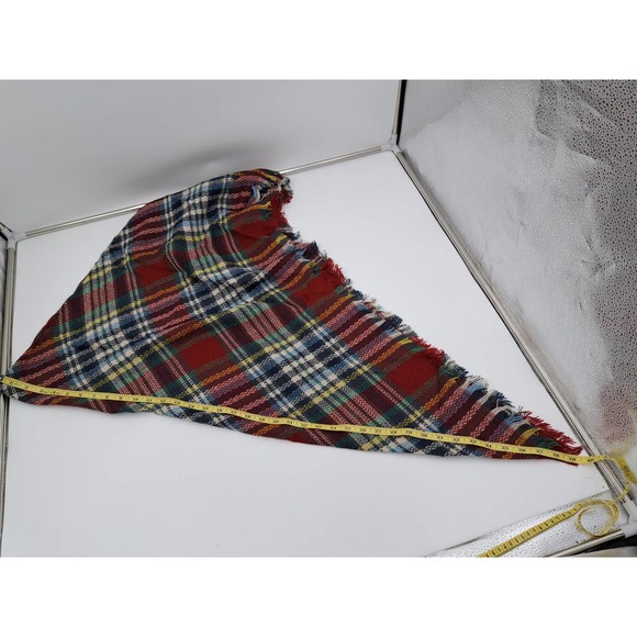 NEW Wander Agio Multicolored Plaid Scarf Wrap with fringe - Picture 3 of 7